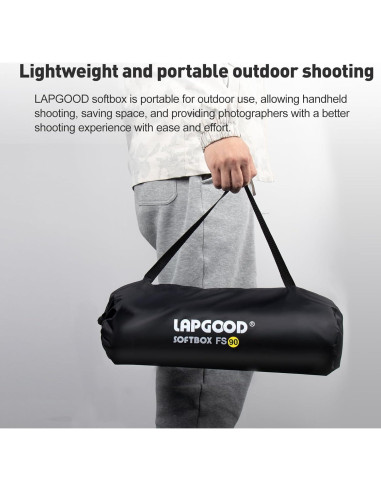 Softbox 90cm LAPGOOD FS90 para Fotografía Profesional