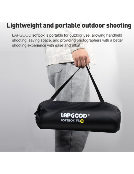 Softbox 90cm LAPGOOD FS90 para Fotografía Profesional