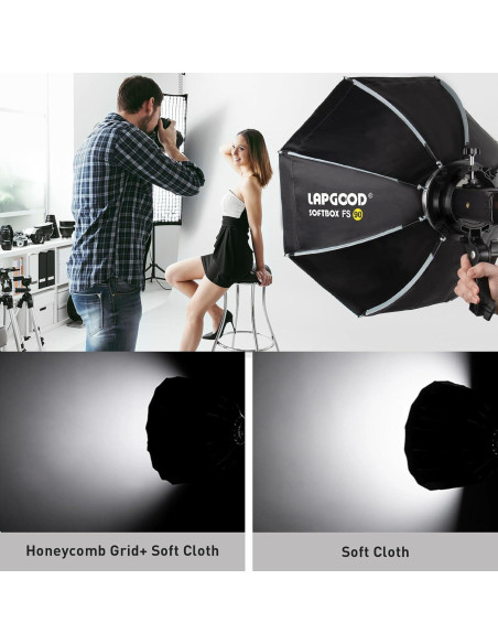 Softbox 90cm LAPGOOD FS90 para Fotografía Profesional
