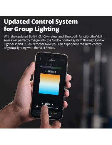 Luz LED Godox VL200II 215Ws 5600K con Montura Bowens