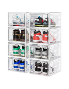 Cajas organizadoras de zapatos YFXCVSL - 8 piezas apilables