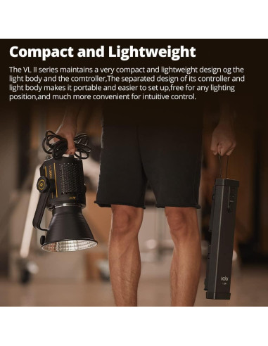 Luz LED Godox VL200II 215Ws 5600K con Montura Bowens