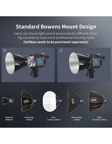 Luz de Video ZHIYUN MOLUS B100 100W COB LED 2700K-6500K