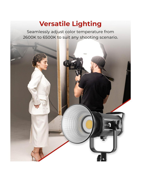 Luz LED COB Bi-Color 210W Reflex Camera con Montura Bowens