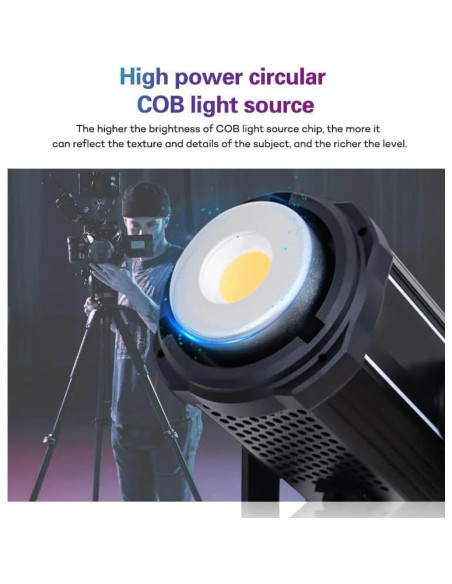 Luz LED COB Bi-Color 210W Reflex Camera con Montura Bowens