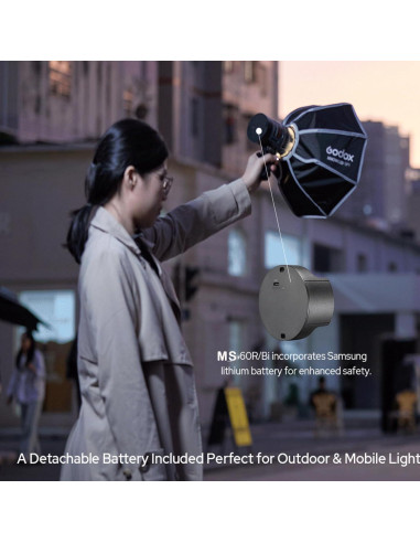 Godox MS60BI Luz de Video LED 60W Bi-Color CCT RGBW