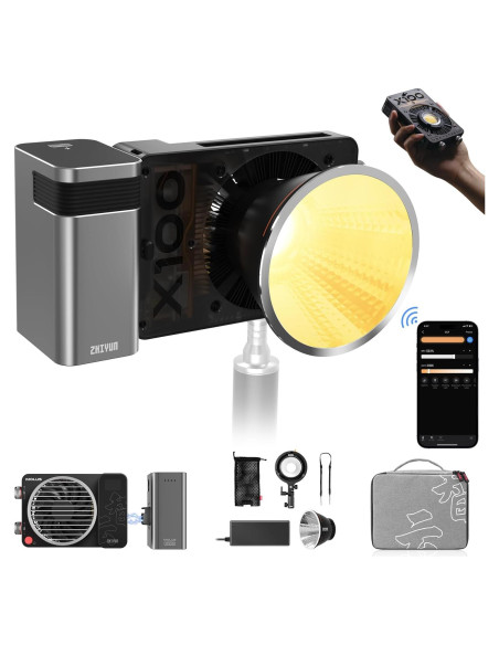 Luz de Video Bi-Color ZHIYUN MOLUS X100 100W Compacta