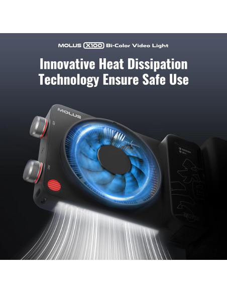 Luz de Video Bi-Color ZHIYUN MOLUS X100 100W Compacta