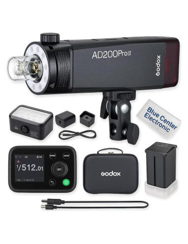 Flash Estroboscópico Godox AD200 Pro II 200Ws TTL Inalámbrico