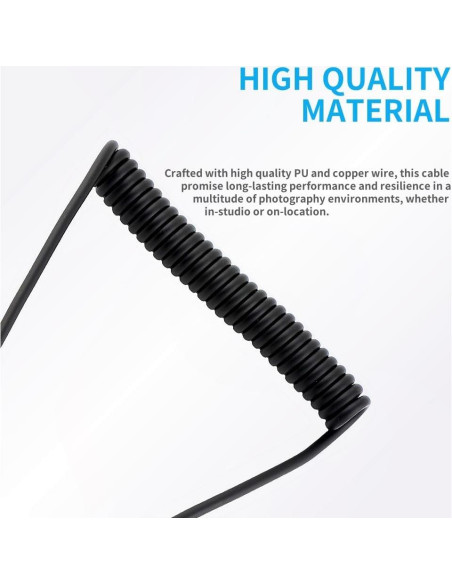 Cable de Sincronización Flash Keabroir CSRC-2.5-6.35 para DSLR