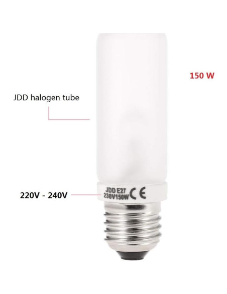 Bombilla Halógena Andoer JDD E27 150W 2700K 2 Piezas