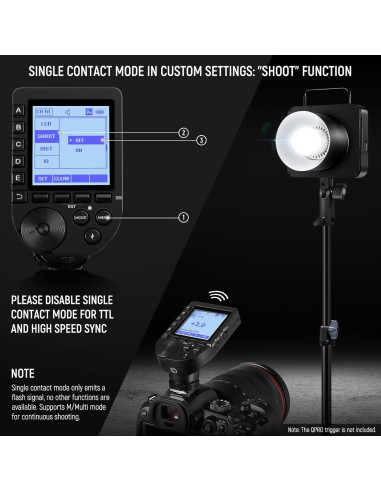 Flash Estroboscópico NEEWER Q4 400Ws TTL Batería 2800mAh