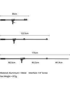 Brazo de Boom Ajustable AMBITFUL 89-155cm para Fotografía 2