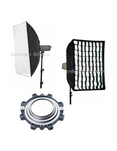 Softbox 90x90cm Ardinbir Studio con Rejilla de Huevo