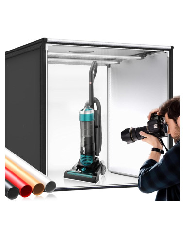 Caja de Luz SAMTIAN 80x80x80 cm con 126 LED y 4 Fondos