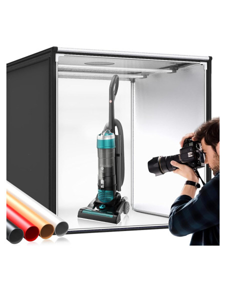 Caja de Luz SAMTIAN 80x80x80 cm con 126 LED y 4 Fondos