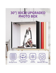 Caja de Luz SAMTIAN 80x80x80 cm con 126 LED y 4 Fondos 2