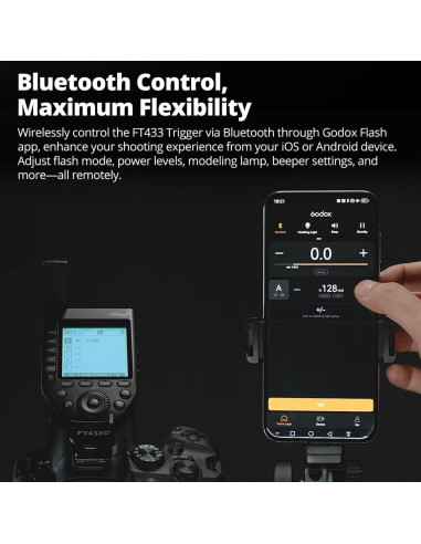 Disparador Inalámbrico TTL Godox FT433 para Cámaras Nikon