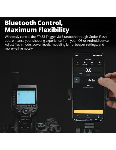 Disparador Inalámbrico TTL Godox FT433 para Cámaras Nikon