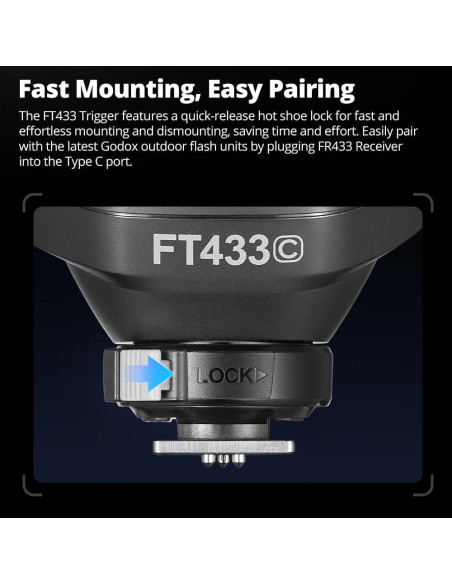 Disparador Inalámbrico TTL Godox FT433 para Cámaras Nikon