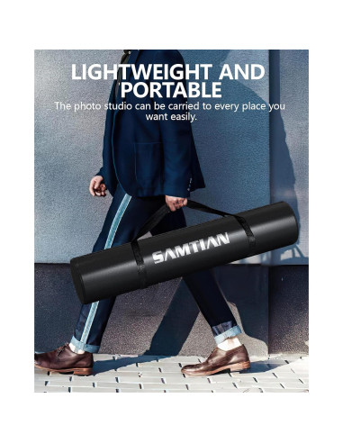 Caja de Luz SAMTIAN 80x80x80 cm con 126 LED y 4 Fondos