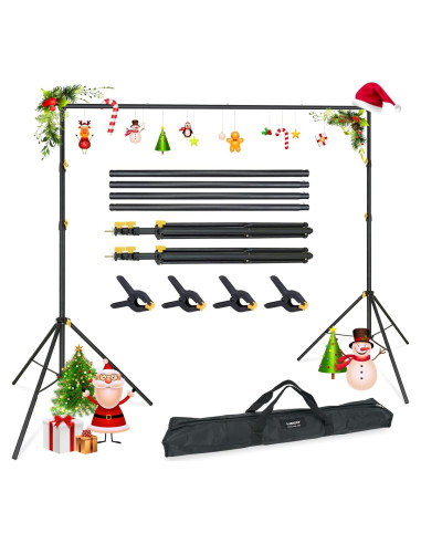 Kit de Soporte para Fondos LINCO 4171 Ajustable 3.05x1.98m