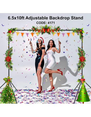 Kit de Soporte para Fondos LINCO 4171 Ajustable 3.05x1.98m