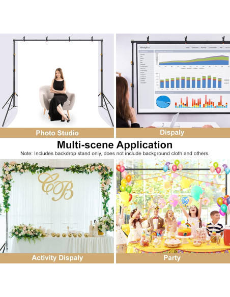 Kit de Soporte para Fondos LINCO 4171 Ajustable 3.05x1.98m