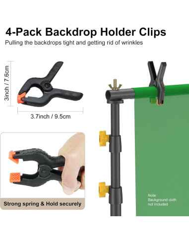 Kit de Soporte para Fondos LINCO 4171 Ajustable 3.05x1.98m