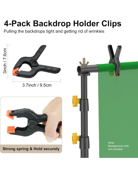 Kit de Soporte para Fondos LINCO 4171 Ajustable 3.05x1.98m