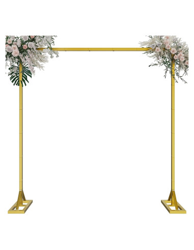 Soporte de Fondo Ajustable OGEMXU 2.5x2.4m Dorado