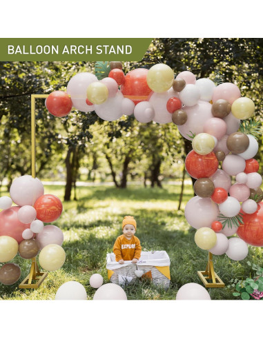 Soporte de Fondo Ajustable OGEMXU 2.5x2.4m Dorado