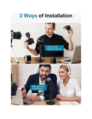 Soporte de Micrófono de Escritorio InnoGear Ajustable 26.9-39.1cm