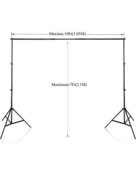 Kit Soporte de Fondo Ajustable Slow Dolphin 2.85 kg 10x7 ft