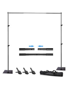 Kit de Soporte para Fondo de Fotografía SLOW DOLPHIN 3.05m x 1.98m