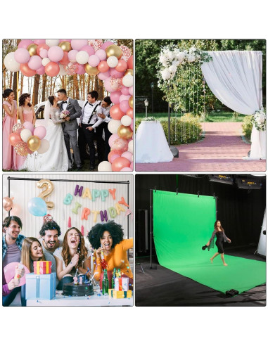 Kit de Soporte para Fondo de Fotografía SLOW DOLPHIN 3.05m x 1.98m