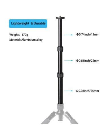 Extensión de Columna Central de Trípode Bcolor 21.5-46.5 cm