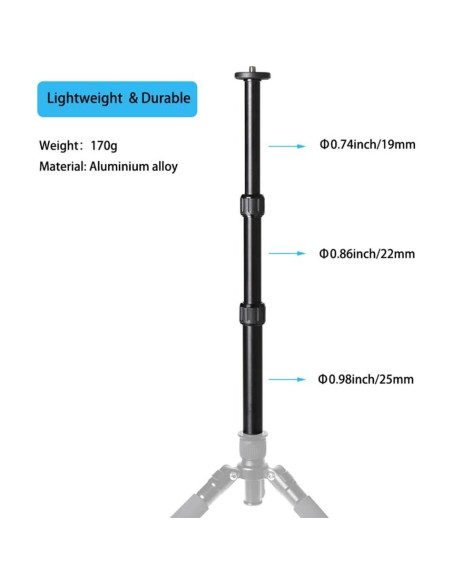 Extensión de Columna Central de Trípode Bcolor 21.5-46.5 cm
