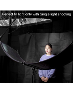 Reflector de Luz FOMITO 178x65cm Doble Cara 4 Colores 2