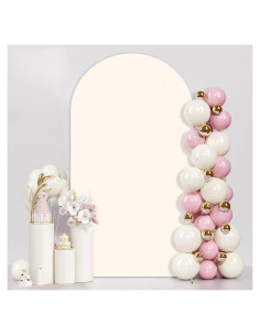 Cubierta de Arco de Boda Beige JCJ 6FT con Cremallera