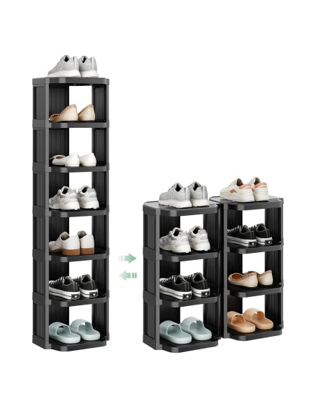 Estante Vertical para Zapatos Kitstorack 8 Niveles Ajustable