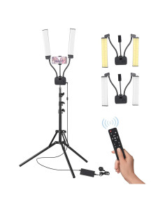 Luz Esteticista Andoer 45W Bi Color Regulable con Trípode