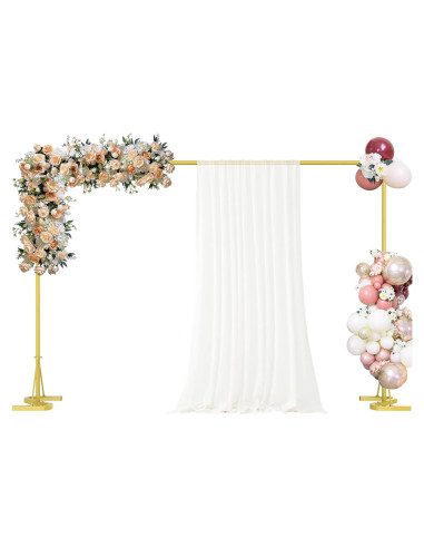 Soporte de Fondo Dorado Fogein 3.05m Metal Resistente