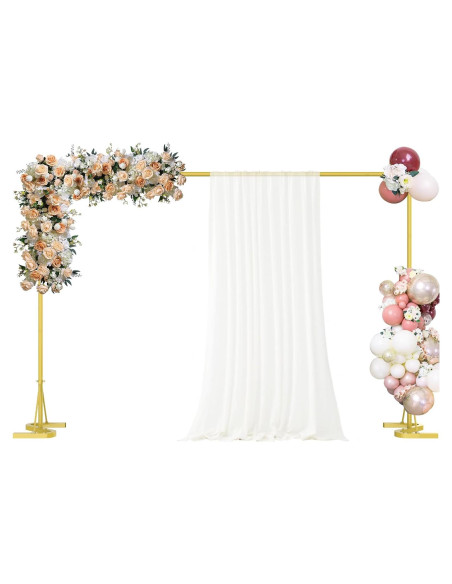 Soporte de Fondo Dorado Fogein 3.05m Metal Resistente