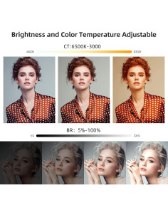 Luz Esteticista Andoer 45W Bi Color Regulable con Trípode 2