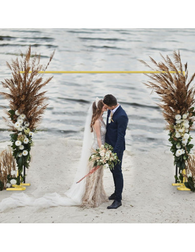 Soporte de Fondo Dorado Fogein 3.05m Metal Resistente