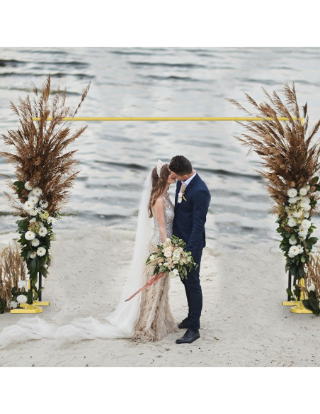 Soporte de Fondo Dorado Fogein 3.05m Metal Resistente