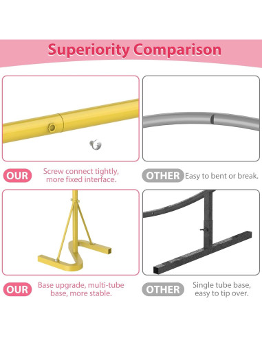 Soporte de Fondo Dorado Fogein 3.05m Metal Resistente