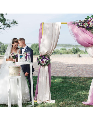 Soporte de Fondo Dorado Fogein 3.05m Metal Resistente