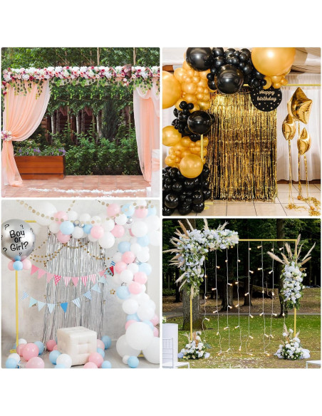 Soporte de Fondo Dorado Fogein 3.05m Metal Resistente